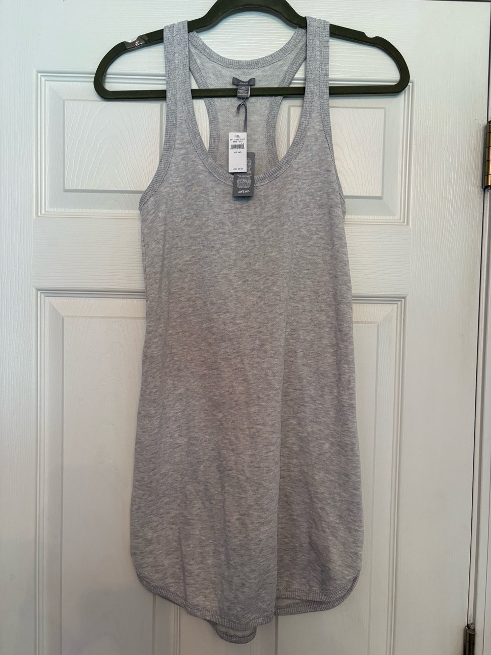 NWT Aerie Heather Gray Racerback Tank Top